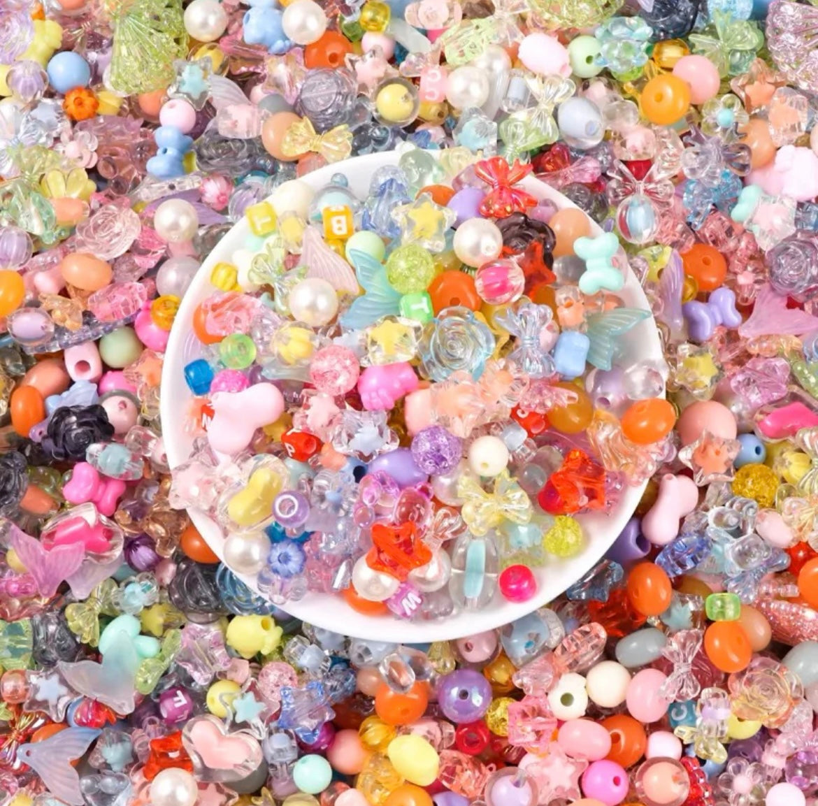 New! Acrylic Beads Lucky Bags - Open in live -For Beaded pen Chain DIY