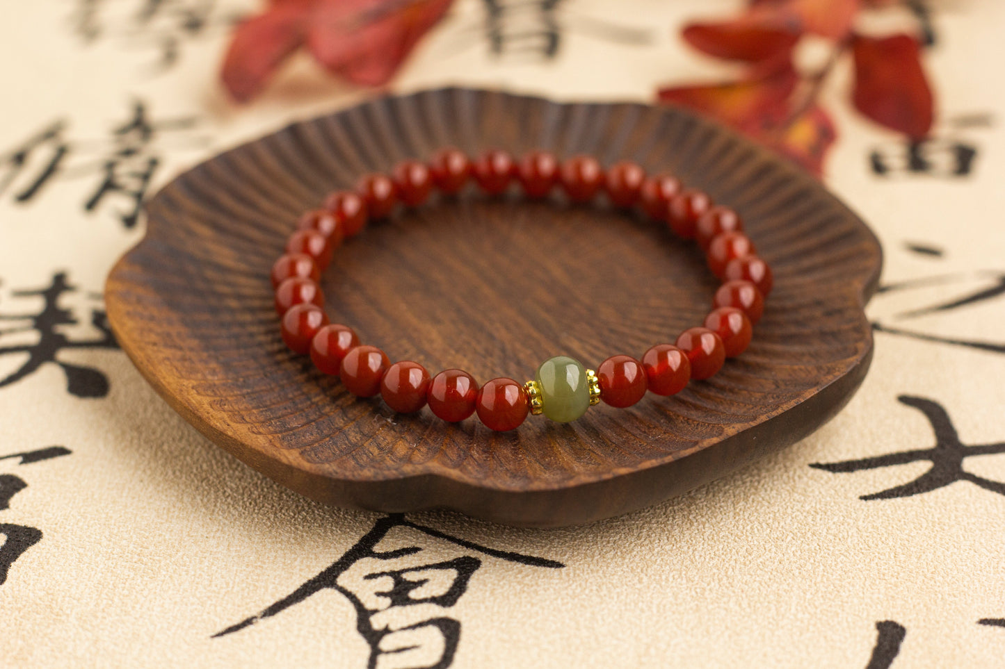 <You's jewelry>Exclusive customized SouthRedAgate bracelet(6+)