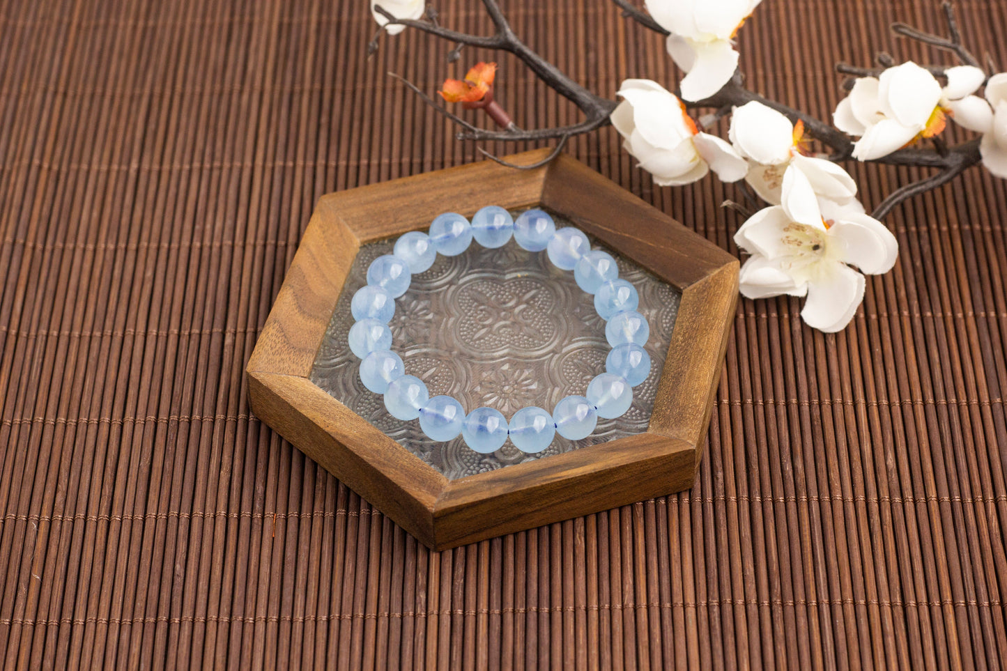 <You's jewelry>Exclusive customized aquamarine bracelet(10+)