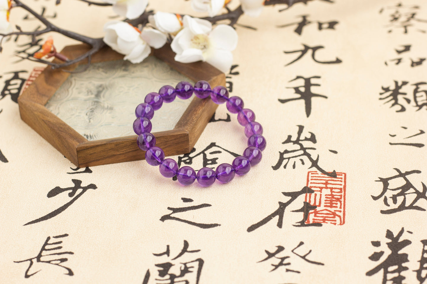 <You's jewelry>Exclusive customized amethyst bracelet(10+)