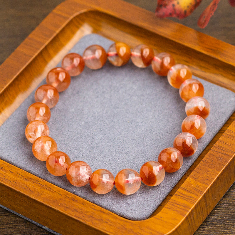 <You's jewelry>Exclusively customized Red Rutilated cornucopia bracelet(9+)