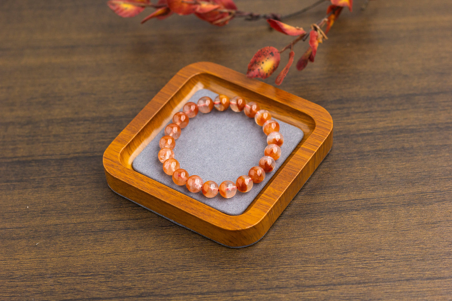 <You's jewelry>Exclusively customized Red Rutilated cornucopia bracelet(9+)