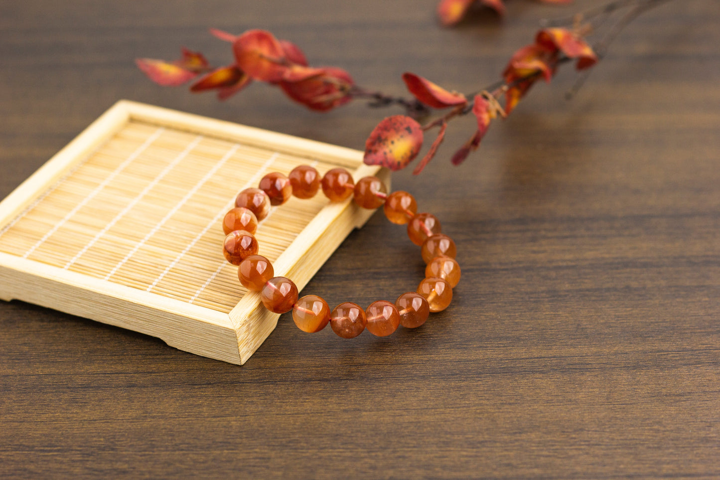 <You's jewelry>Exclusively customized Red Rutilated cornucopia bracelet(11+)