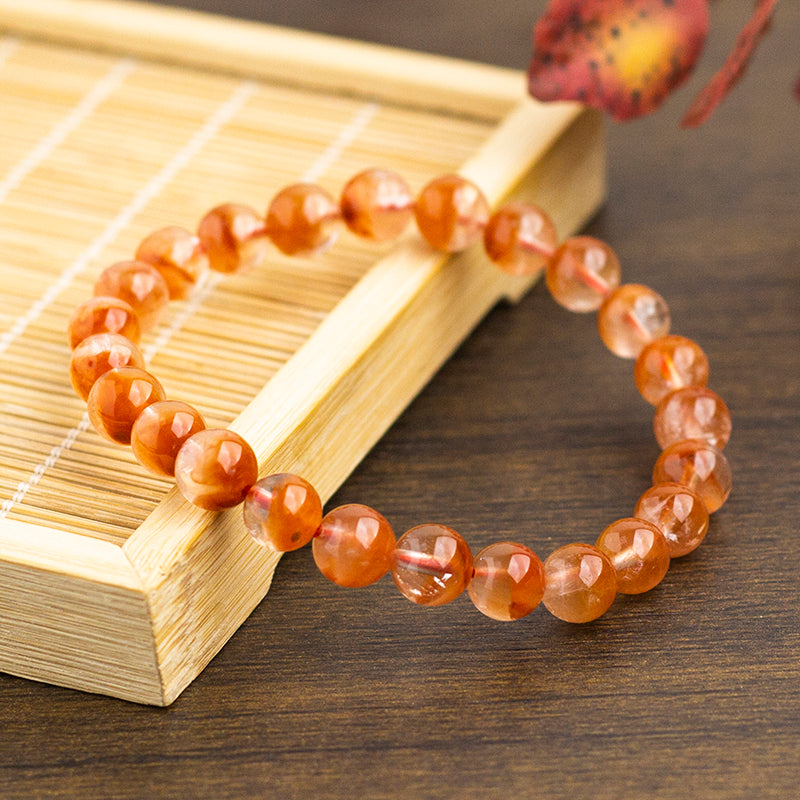 <You's jewelry>Exclusively customized Red Rutilated cornucopia bracelet(7+)
