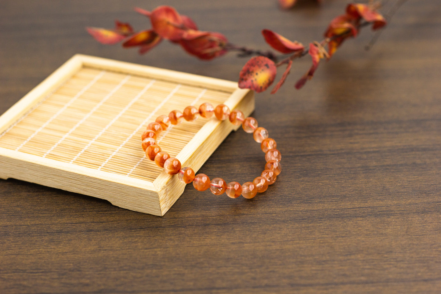 <You's jewelry>Exclusively customized Red Rutilated cornucopia bracelet(7+)