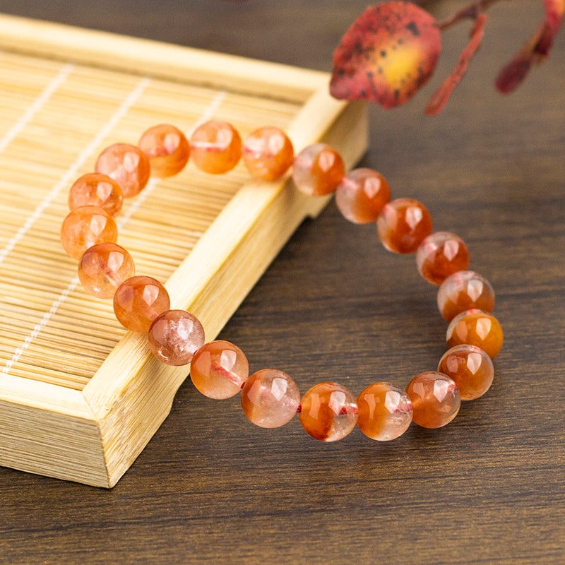 <You's jewelry>Exclusively customized Red Rutilated cornucopia bracelet(9+)