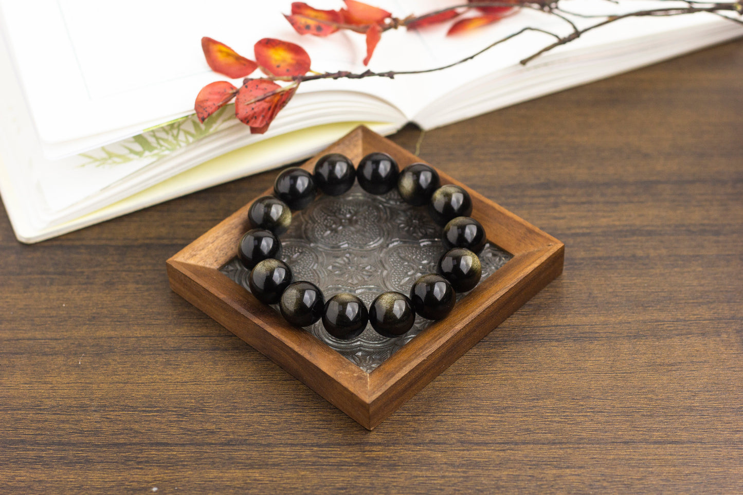 <You's jewelry>Exclusive customized obsidian bracelet(15+)