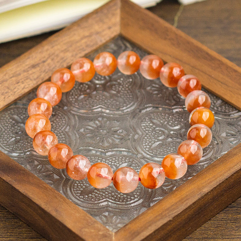 <You's jewelry>Exclusively customized Red Rutilated cornucopia bracelet(9+)