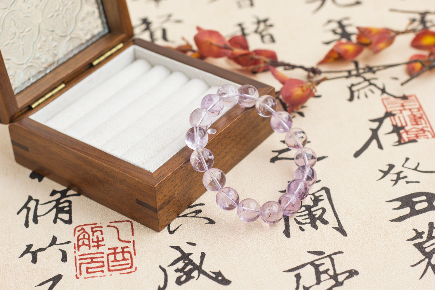 <You's jewelry>Exclusive customized amethyst bracelet(12+)