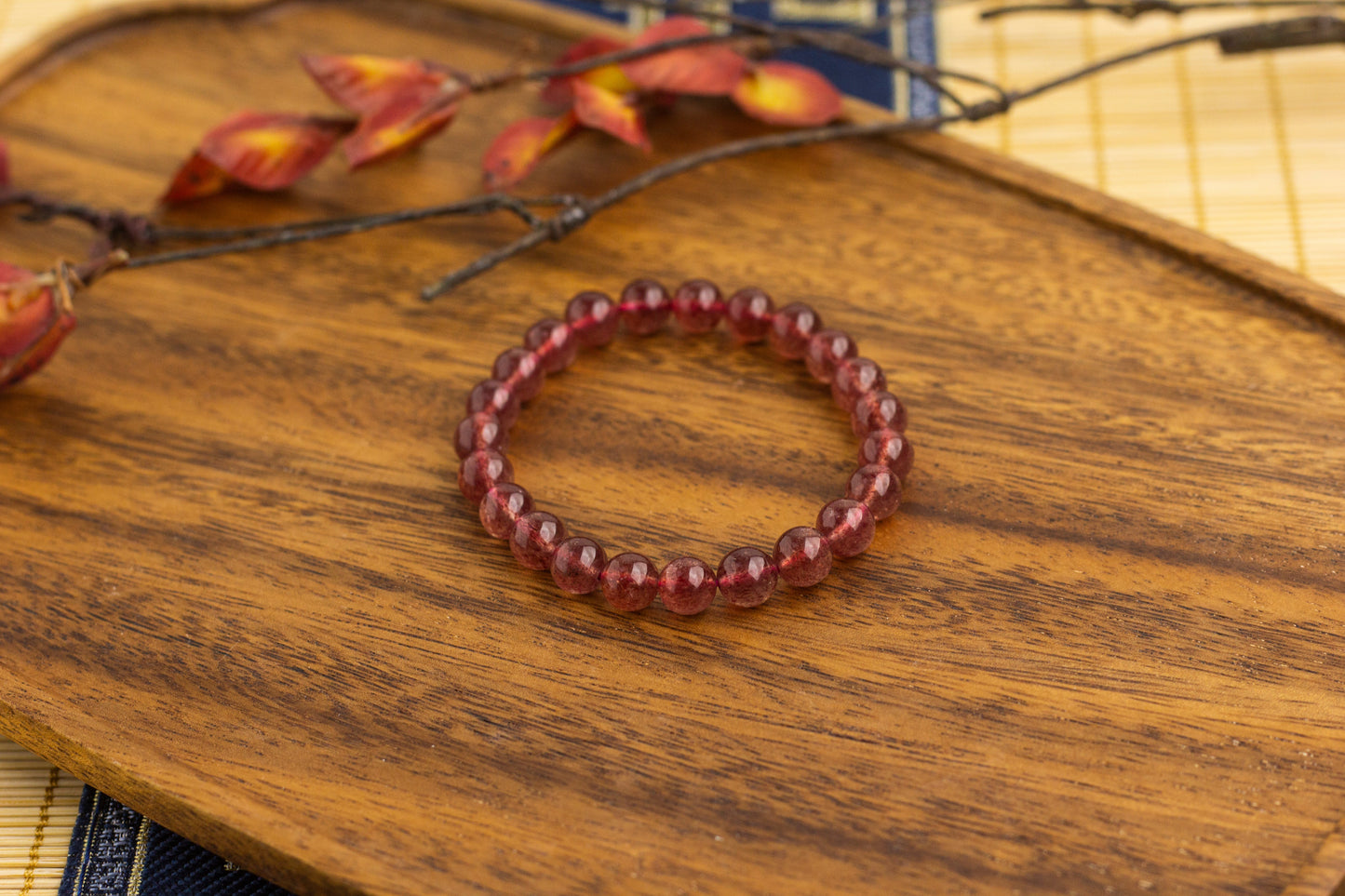 <You's jewelry>Exclusive customized strawberry crystal bracelet(8+)