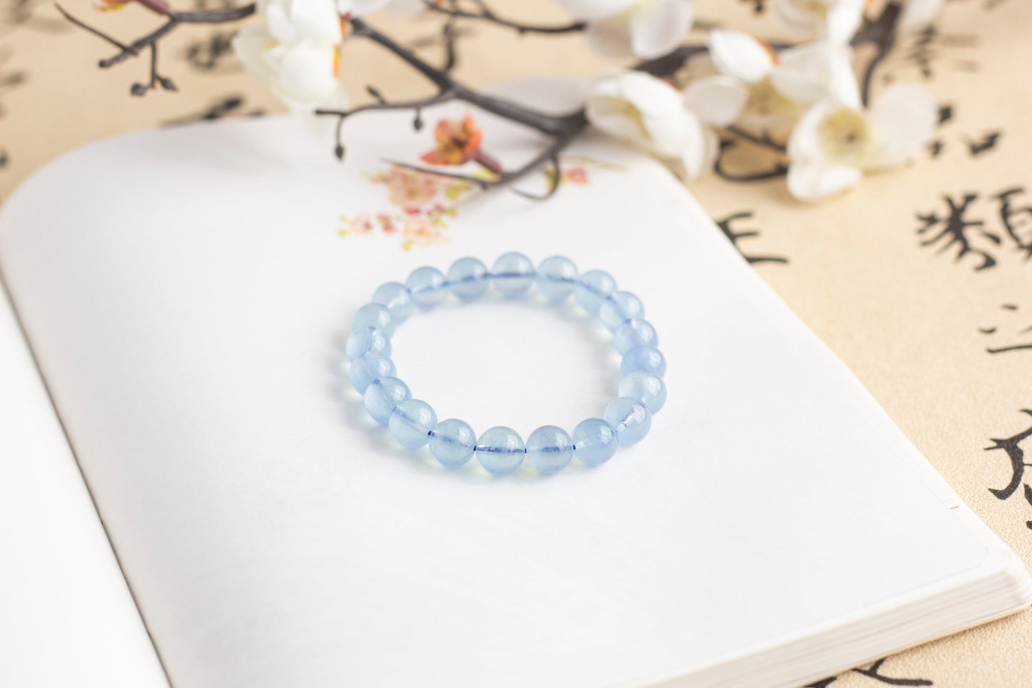 <You's jewelry>Exclusive customized aquamarine bracelet(9+)