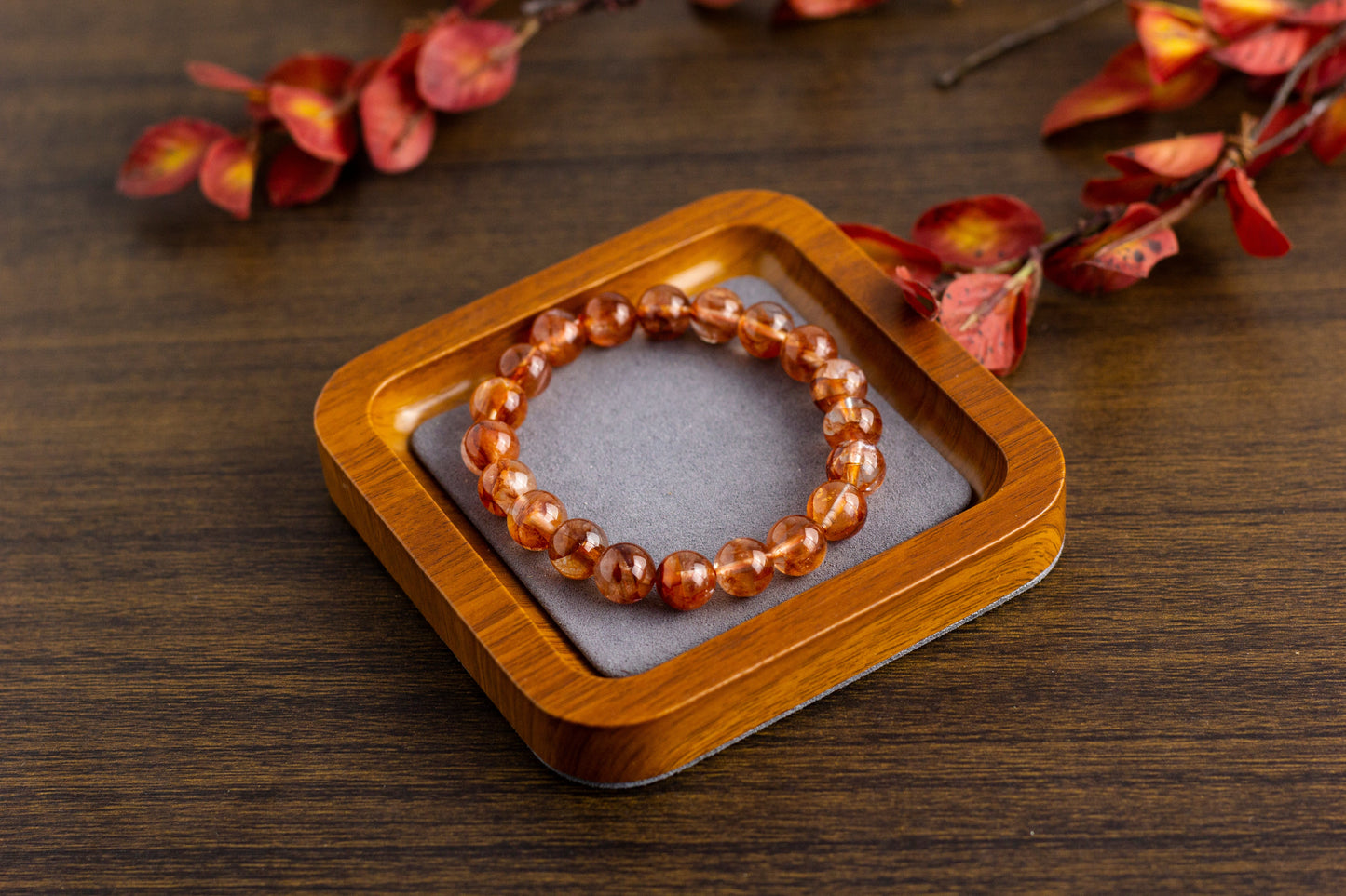 <You's jewelry>Exclusively customized red plastic flower bracelets(9+)