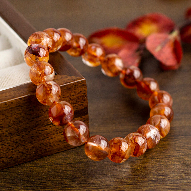 <You's jewelry>Exclusively customized red plastic flower bracelets(9+)