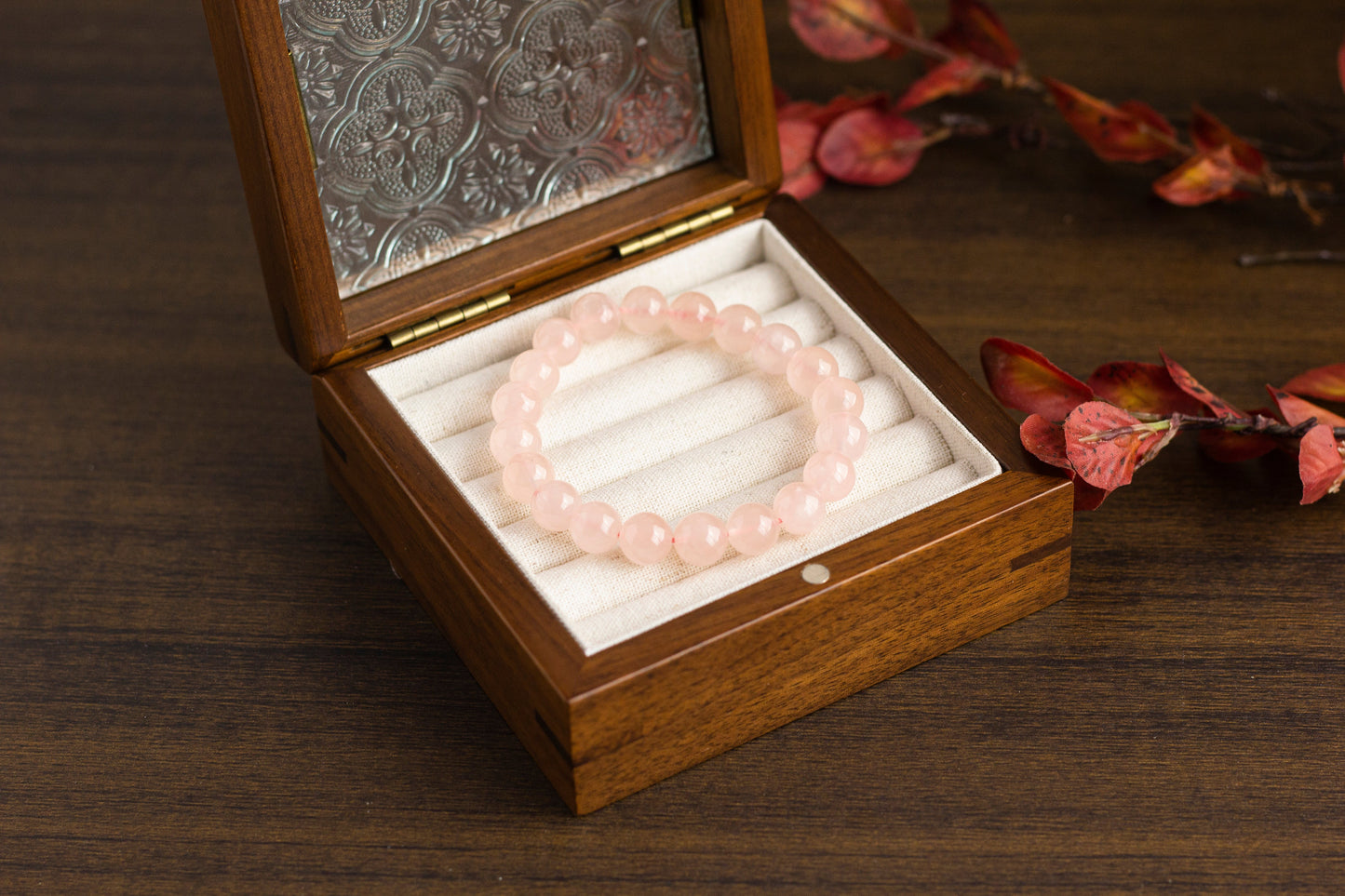 <You's jewelry>Exclusive customized rose quartz bracelet(9+)