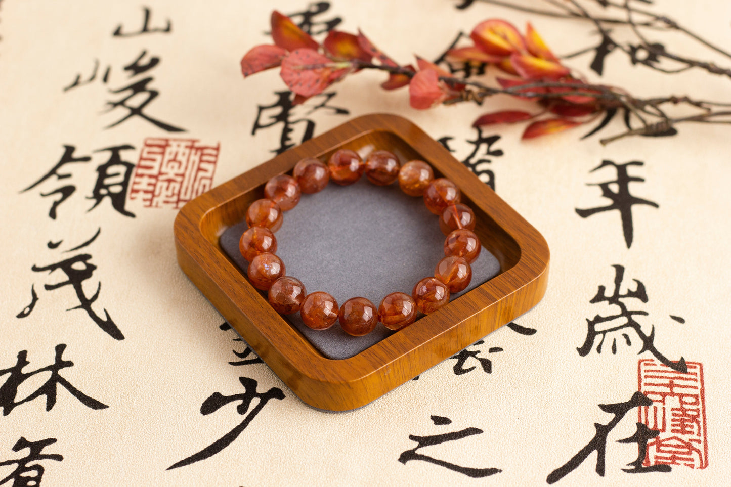 <You's jewelry>Exclusively customized red plastic flower bracelets(12+)
