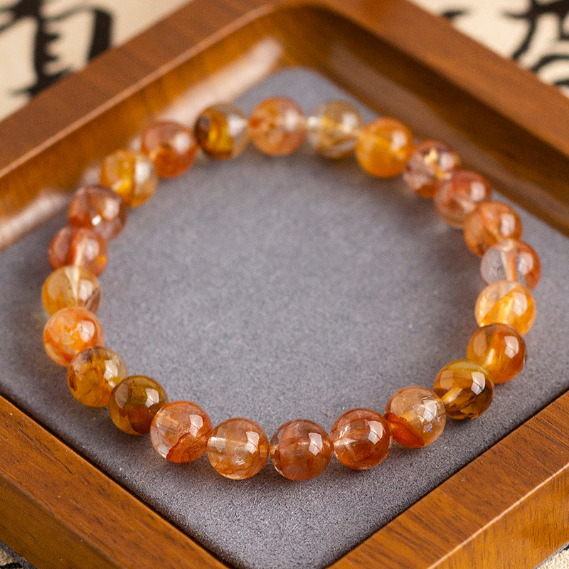 <You's jewelry>Exclusively customized red plastic flower bracelets(7+)