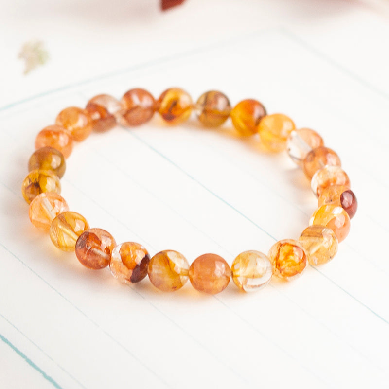 <You's jewelry>Exclusively customized red plastic flower bracelets(7+)