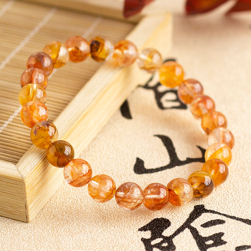<You's jewelry>Exclusively customized red plastic flower bracelets(7+)