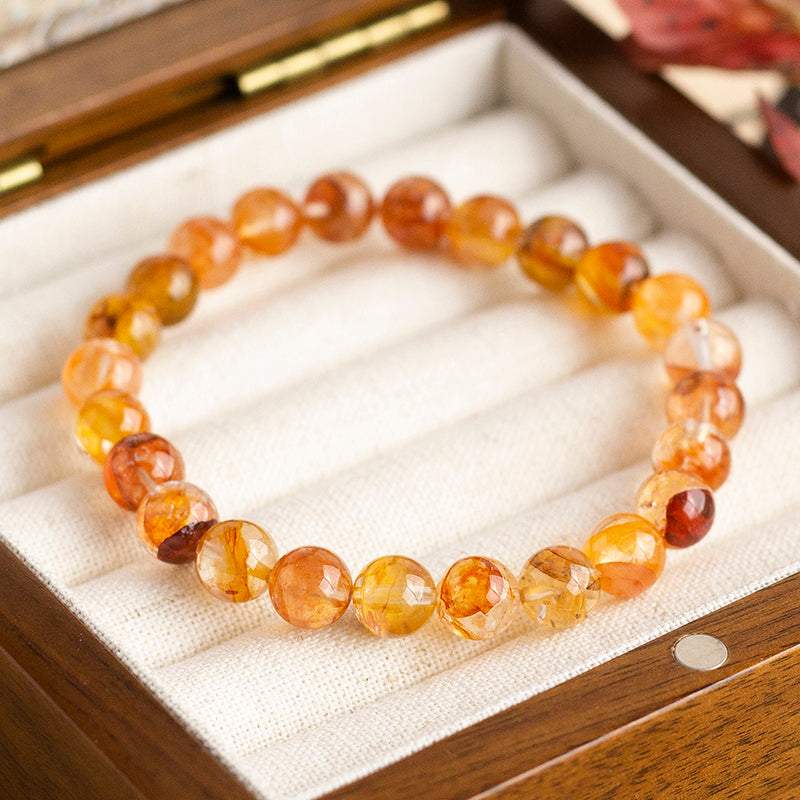 <You's jewelry>Exclusively customized red plastic flower bracelets(7+)