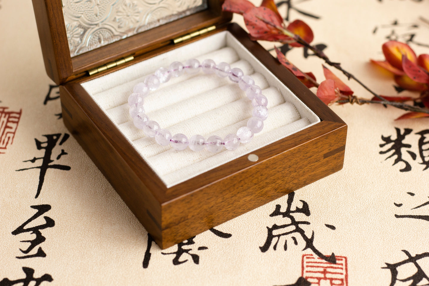 <You's jewelry>Exclusive custom brushed Kunzite bracelet(8+)