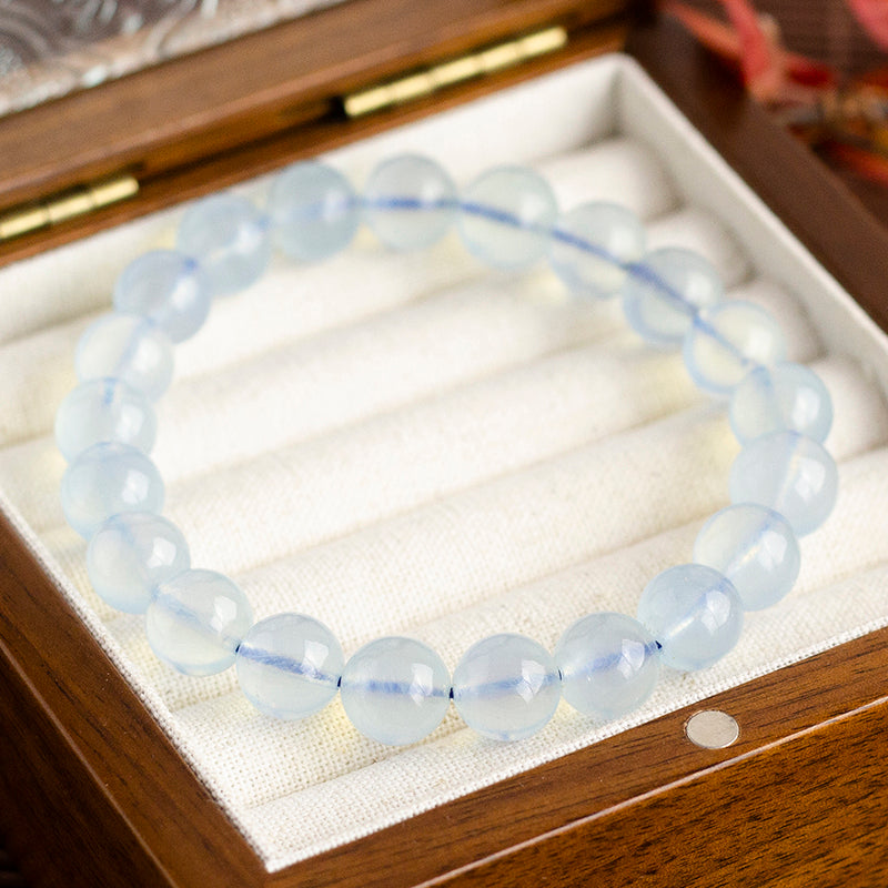 <You's jewelry>Exclusive customized aquamarine bracelet(9+)