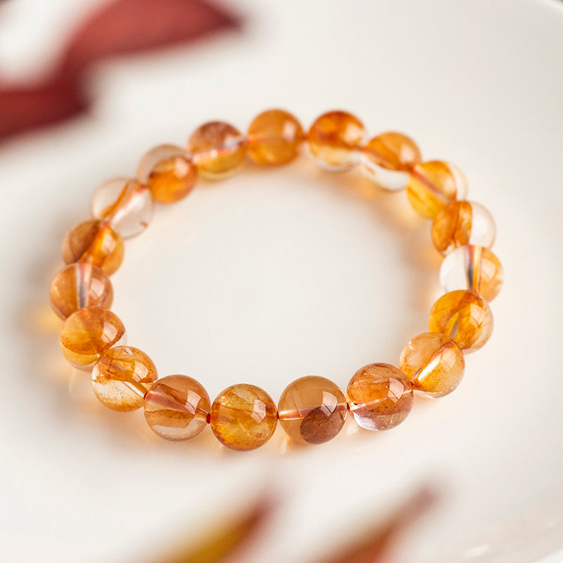 <You's jewelry>Exclusively customized red plastic flower bracelet (10+)
