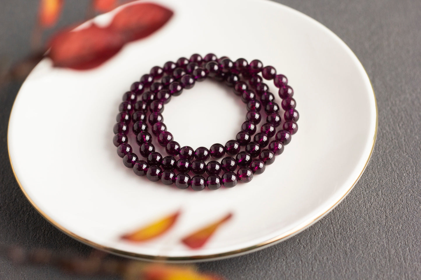 <You's jewelry>Exclusively customized purple tooth black multi-circle bracelet (6+)