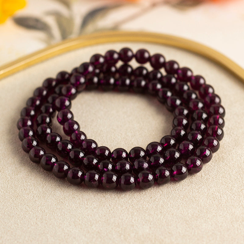 <You's jewelry>Exclusively customized purple tooth black multi-circle bracelet (6+)