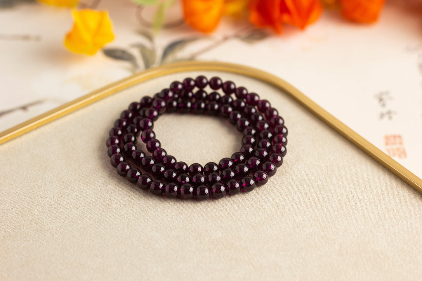 <You's jewelry>Exclusively customized purple tooth black multi-circle bracelet (6+)