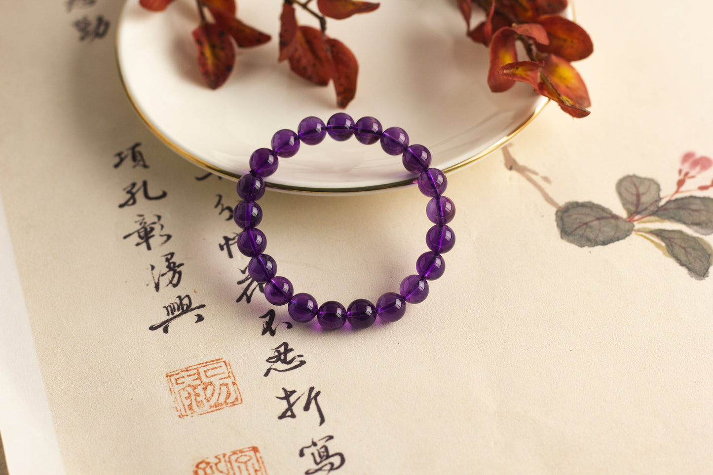 <You's jewelry>Exclusive customized amethyst bracelet (9+)