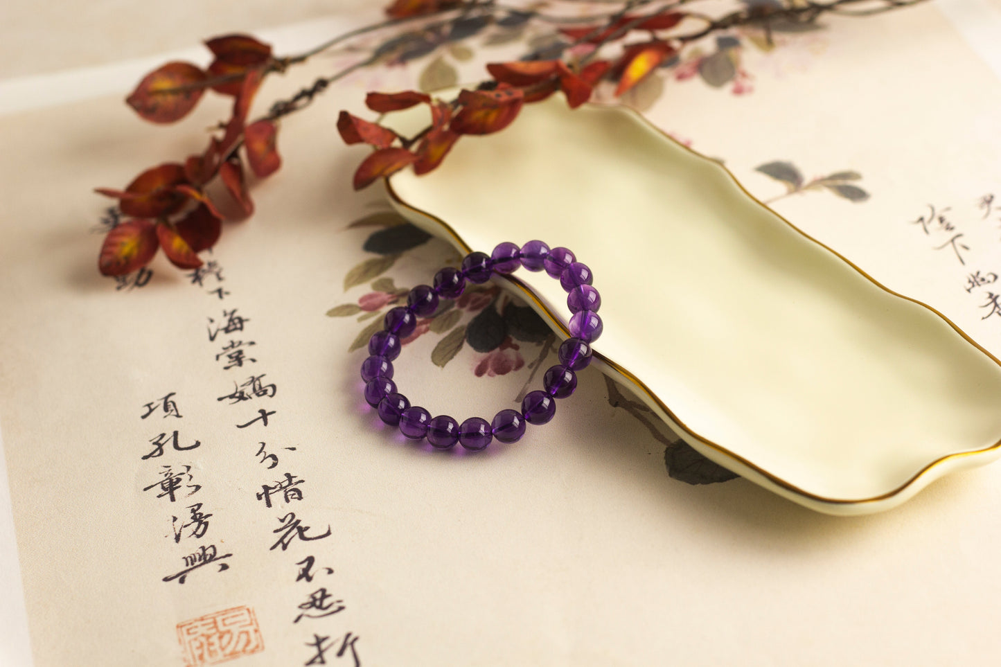 <You's jewelry>Exclusive customized amethyst bracelet (9+)