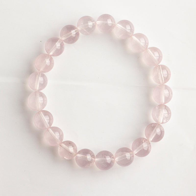 <You's jewelry>Exclusively customized six-pointed star rose quartz bracelet (9+)