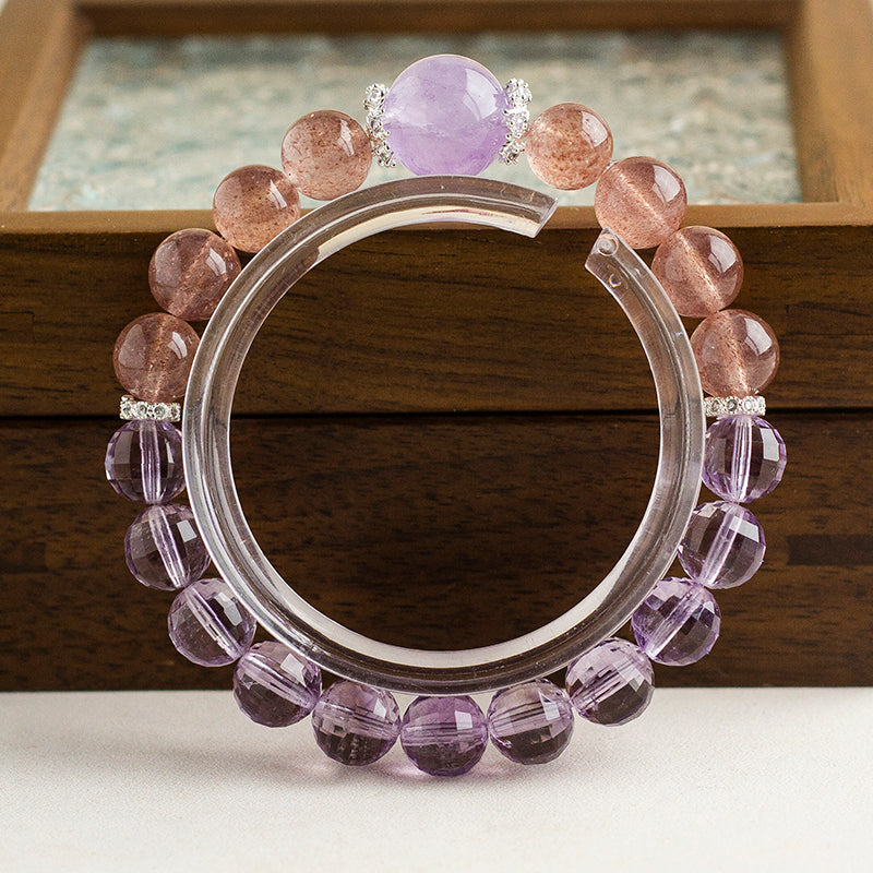 <You's jewelry>Exclusive customized amethyst bracelet (9+)