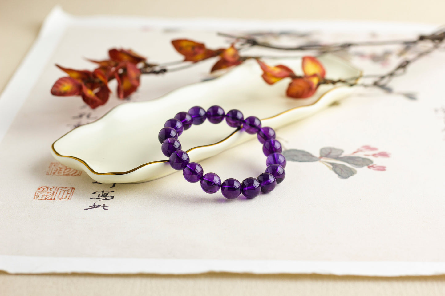 <You's jewelry>Exclusive customized amethyst bracelet (11+)