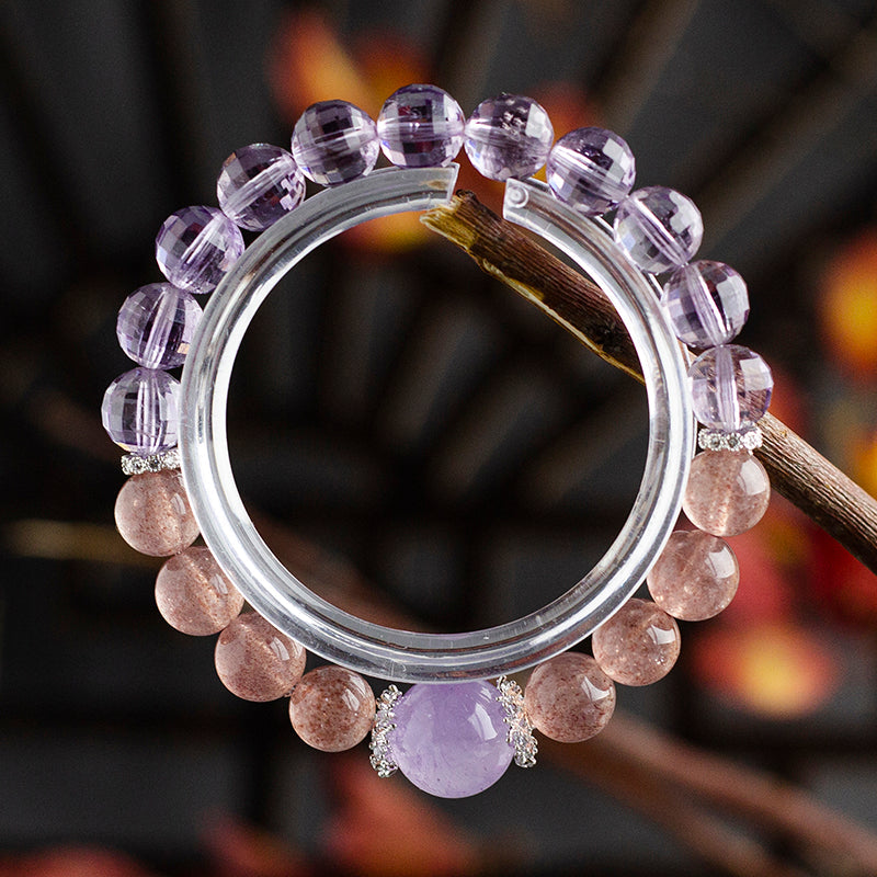 <You's jewelry>Exclusive customized amethyst bracelet (9+)