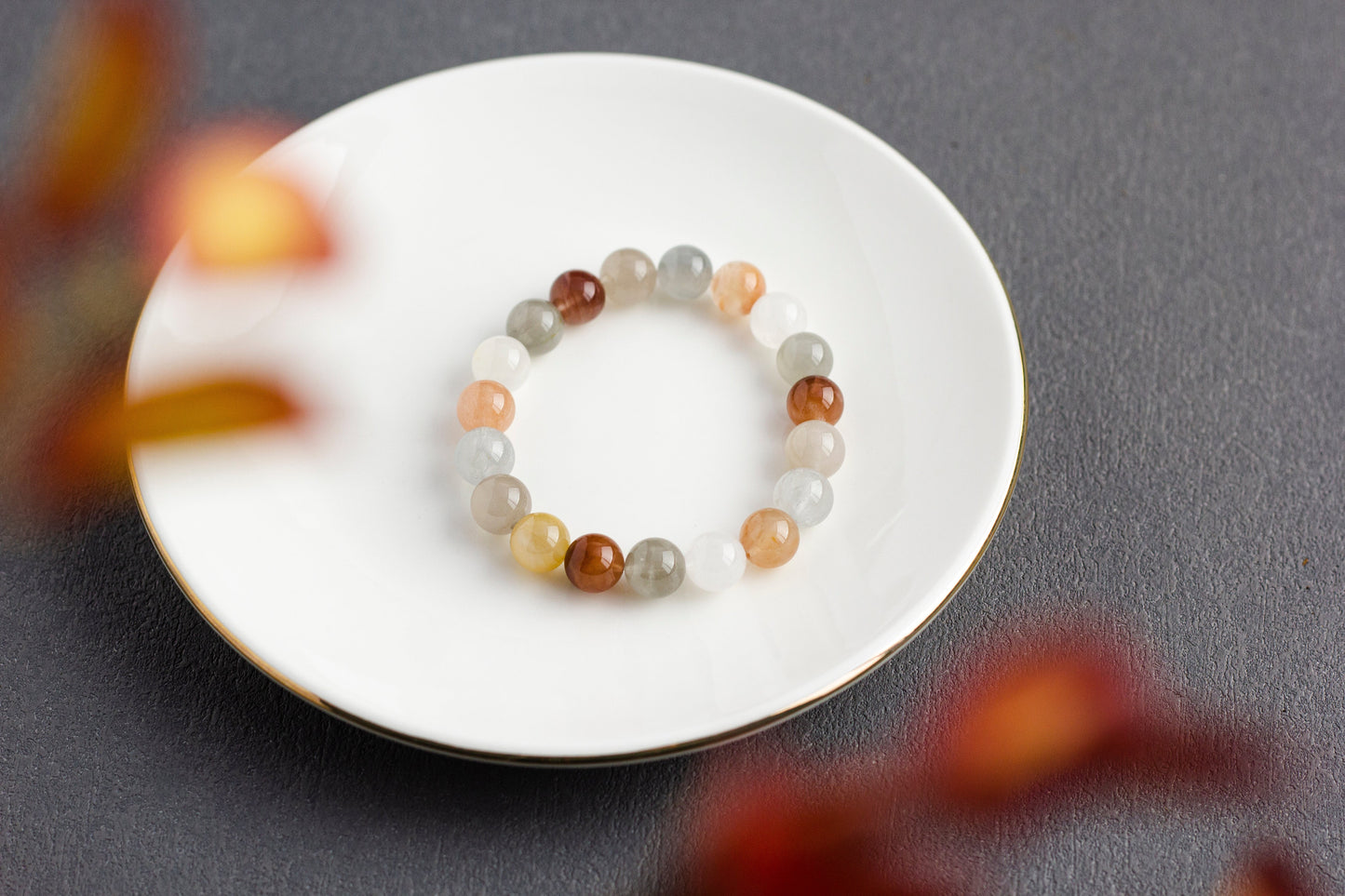 <You's jewelry>Exclusively customized Maillard rabbit fur bracelet (10+)