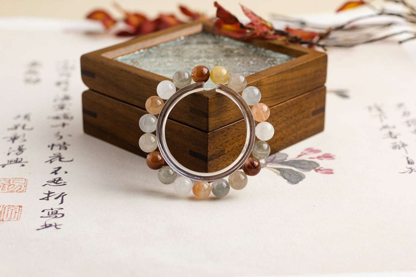 <You's jewelry>Exclusively customized Maillard rabbit fur bracelet (10+)