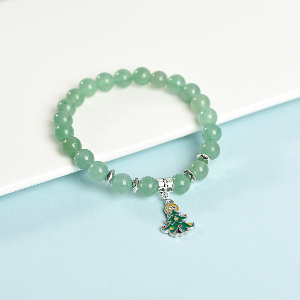 Christmas series creative Christmas tree colorful crystal creative Christmas bracelet trendy high-end bracelet