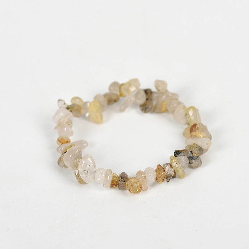 New hot selling natural crystal mixed irregular gravel bracelet for women handmade