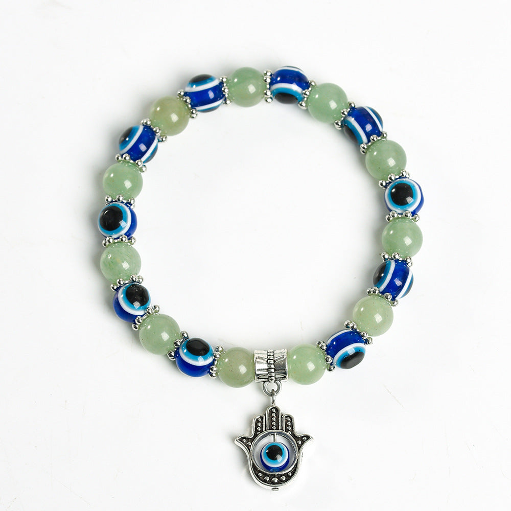 New Devil's Palm Time Gem Bracelet European and American Fashion Retro Braided Leather Bracelet Ornament