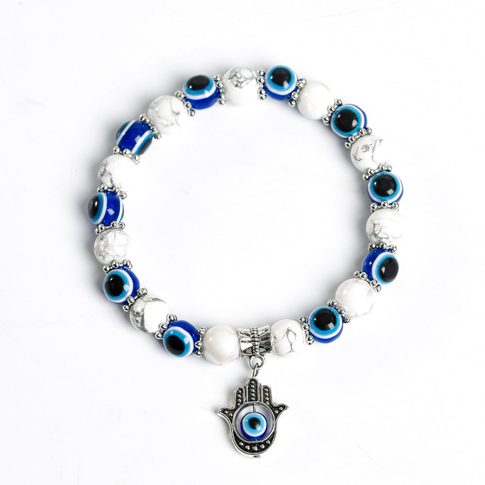 New Devil's Palm Time Gem Bracelet European and American Fashion Retro Braided Leather Bracelet Ornament