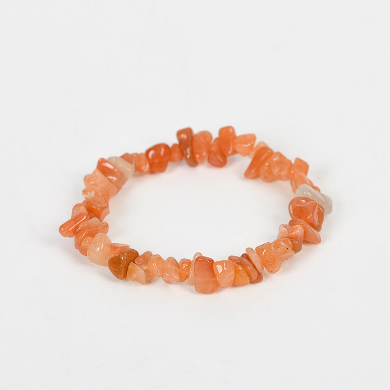 New hot selling natural crystal mixed irregular gravel bracelet for women handmade