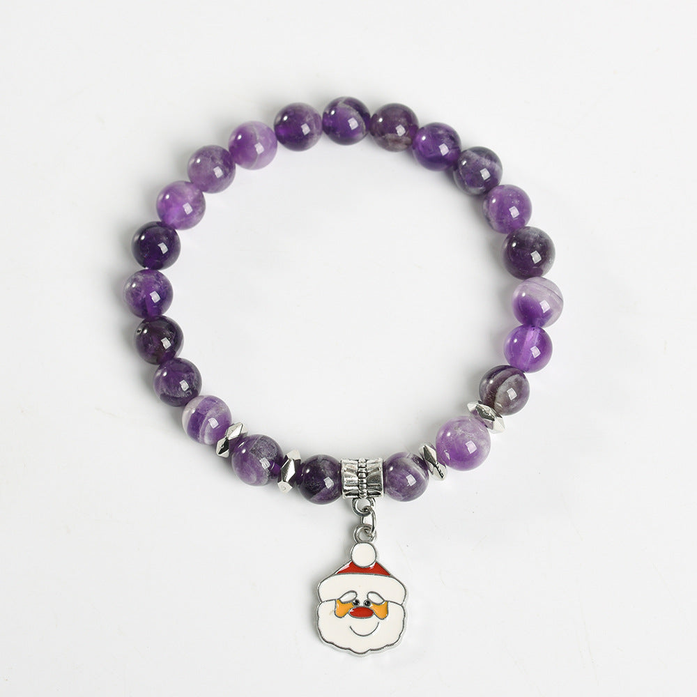 Christmas series creative Santa Claus crystal creative Christmas bracelet trendy high-end bracelet