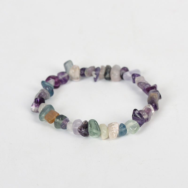 New hot selling natural crystal mixed irregular gravel bracelet for women handmade