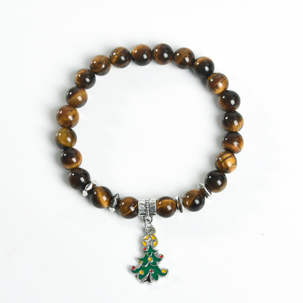 Christmas series creative Christmas tree colorful crystal creative Christmas bracelet trendy high-end bracelet