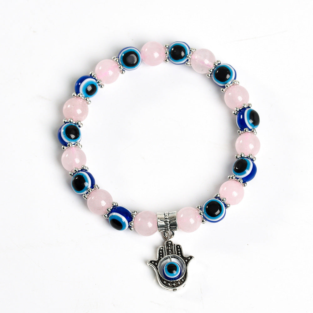 New Devil's Palm Time Gem Bracelet European and American Fashion Retro Braided Leather Bracelet Ornament