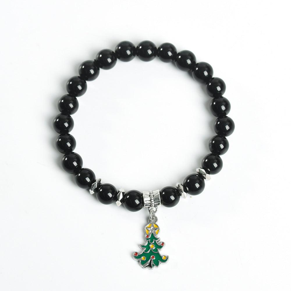 Christmas series creative Christmas tree colorful crystal creative Christmas bracelet trendy high-end bracelet