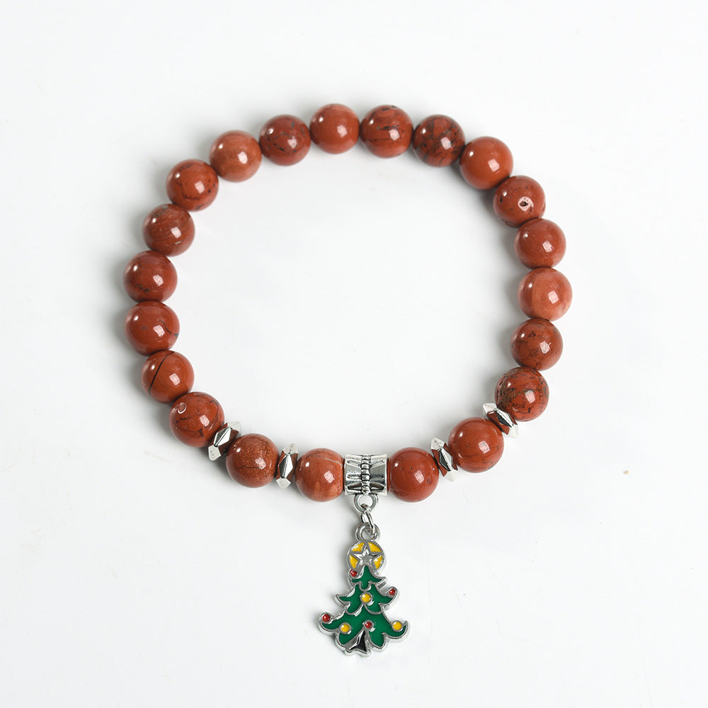 Christmas series creative Christmas tree colorful crystal creative Christmas bracelet trendy high-end bracelet