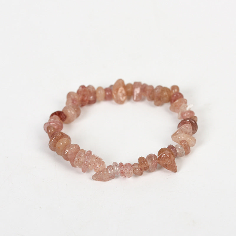 New hot selling natural crystal mixed irregular gravel bracelet for women handmade