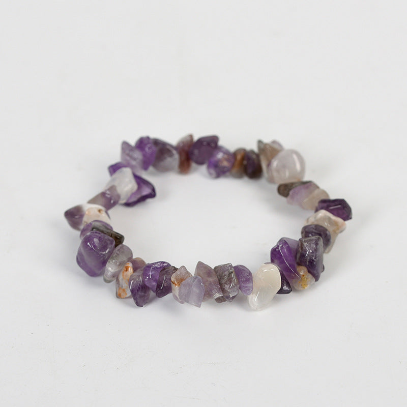 New hot selling natural crystal mixed irregular gravel bracelet for women handmade